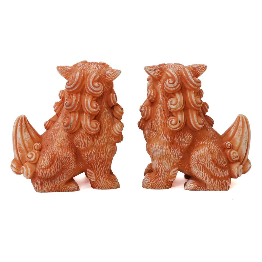 55mm 招福レギュラー獅子(座) シーサー ウェザリングタイプ 1個 単品