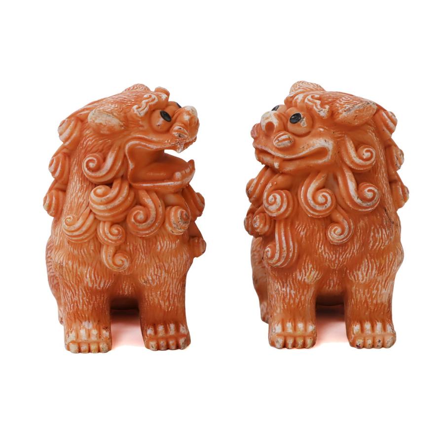55mm 招福レギュラー獅子(座) シーサー ウェザリングタイプ 1個 単品