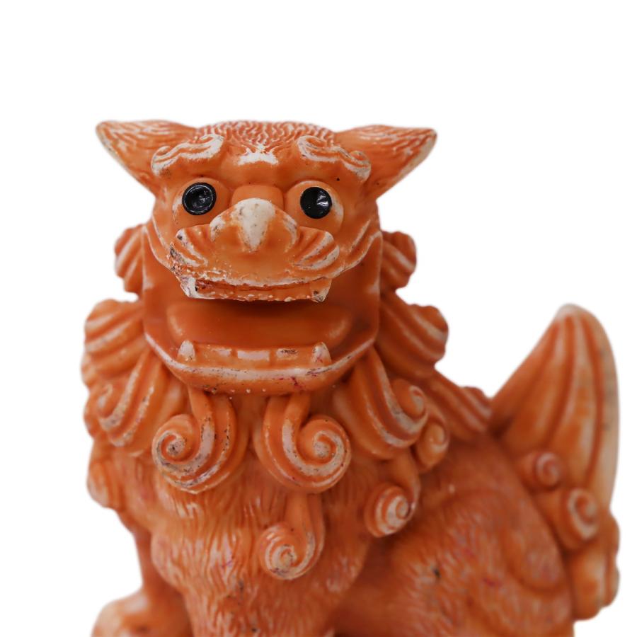 55mm 招福レギュラー獅子(座) シーサー ウェザリングタイプ 1個 単品