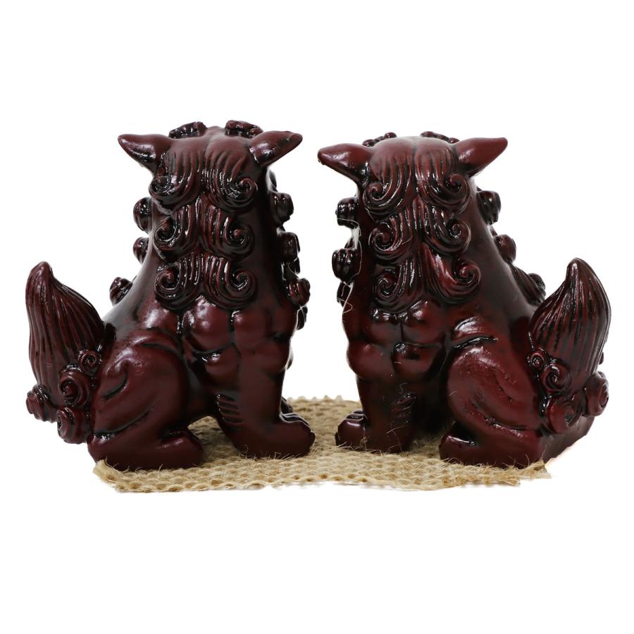 55mm 招福レギュラー獅子(座) シーサー ウェザリングタイプ 1個 単品