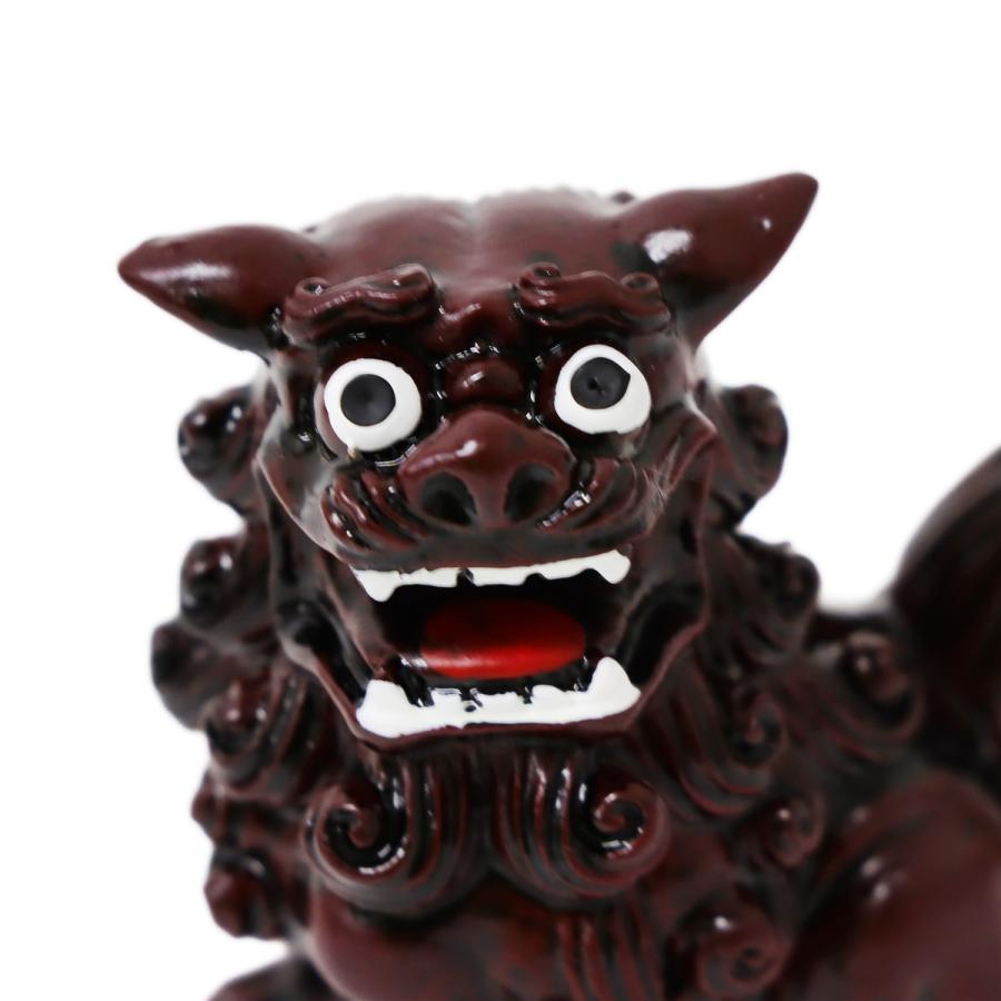 55mm 招福レギュラー獅子(座) シーサー ウェザリングタイプ 1個 単品