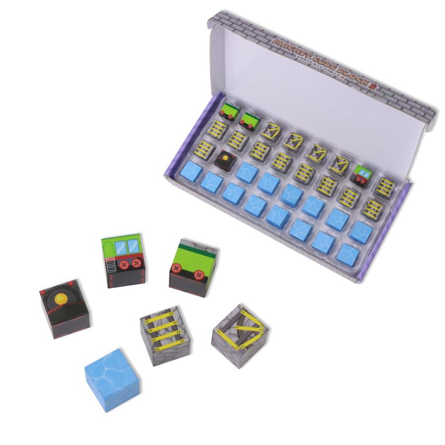 Qbi 知育玩具 18個セット　マグネット　キューブ　キッズ　おもちゃ　（と34 楽天市場】Qbi Classic PLUS 3歳以上 車4台 プログラミング マグネット