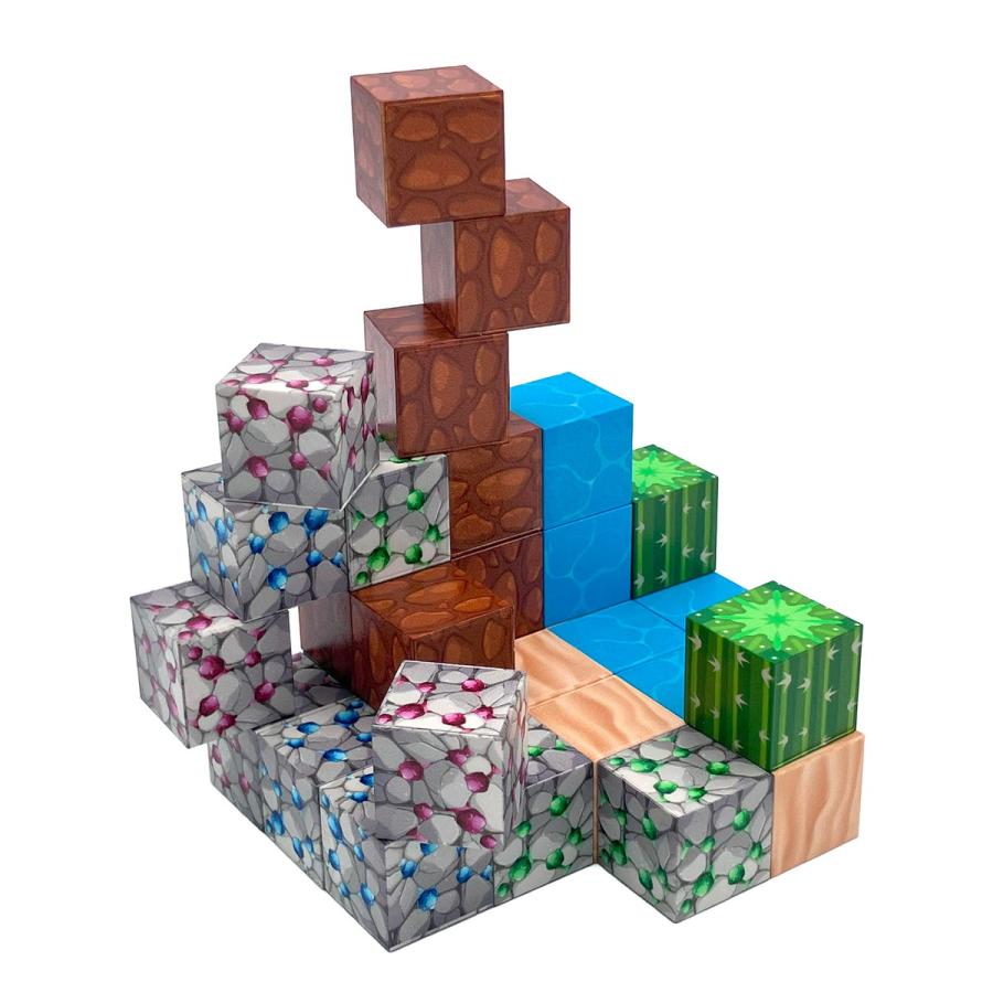 知育玩具 マグネットキューブブロック2 マグネットブロック 32個入り 4