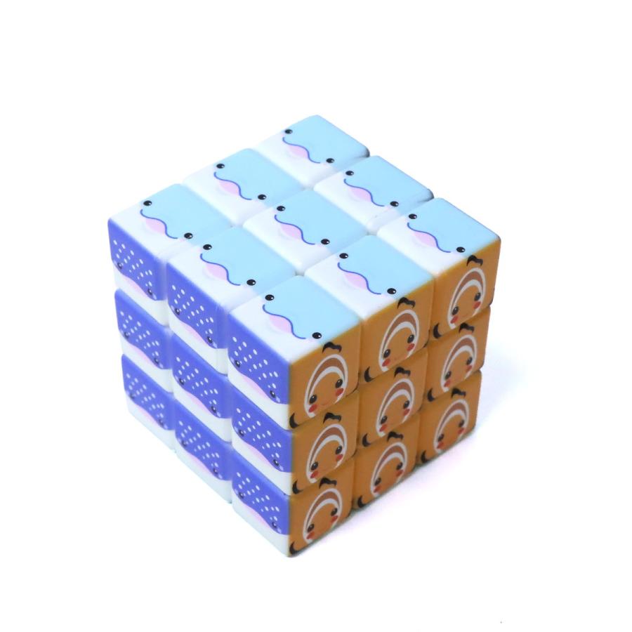 海の仲間キューブ 立体パズル 6個入りBOX 3D キューブパズル 知育玩具