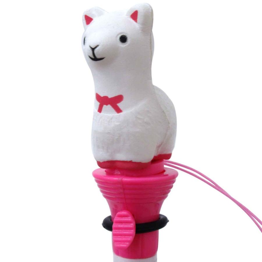 とびだせ アルパカちゃんボールペン 1本 単品 選べる2色 ブルー/ピンク