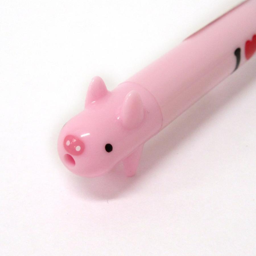 3色ボールペン ブタ アニマル 動物 ぶた 豚 ファンシー文房具 301-095  