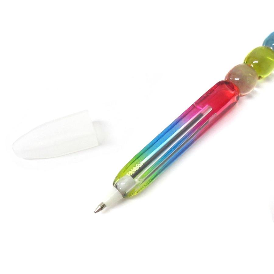 筆記具 S.DAN1013 ボールペン レインボーつぶつぶペン シェル 単品 ステーショナリー