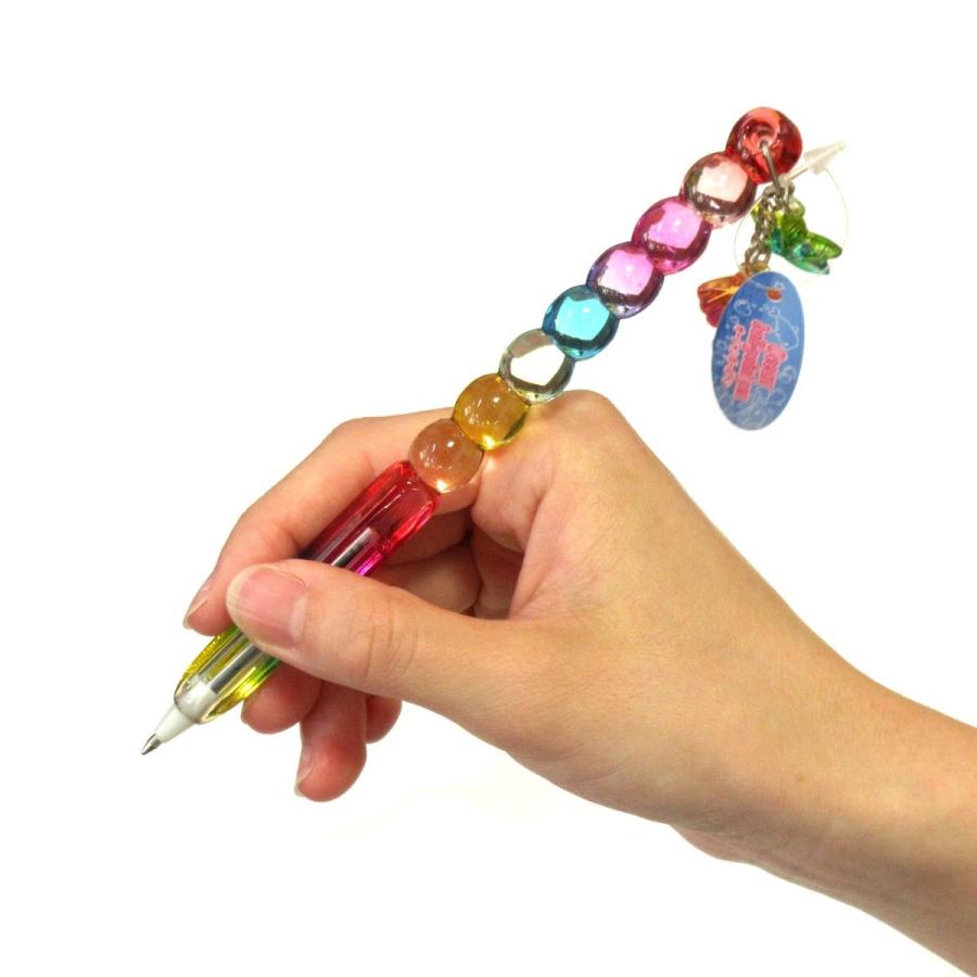 ボールペン レインボーつぶつぶペン シェル 単品 ステーショナリー