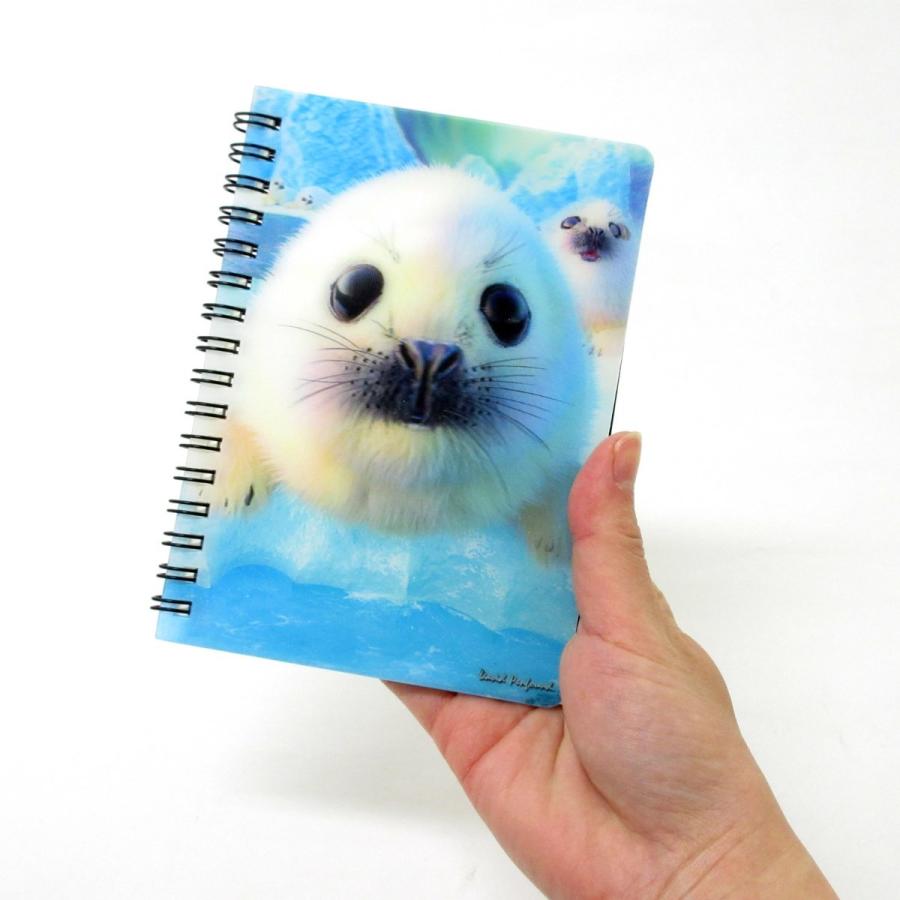 ノート 文房具 A6 メモ帳 ナマケモノ どうぶつ 3Dリングノート 301-946
