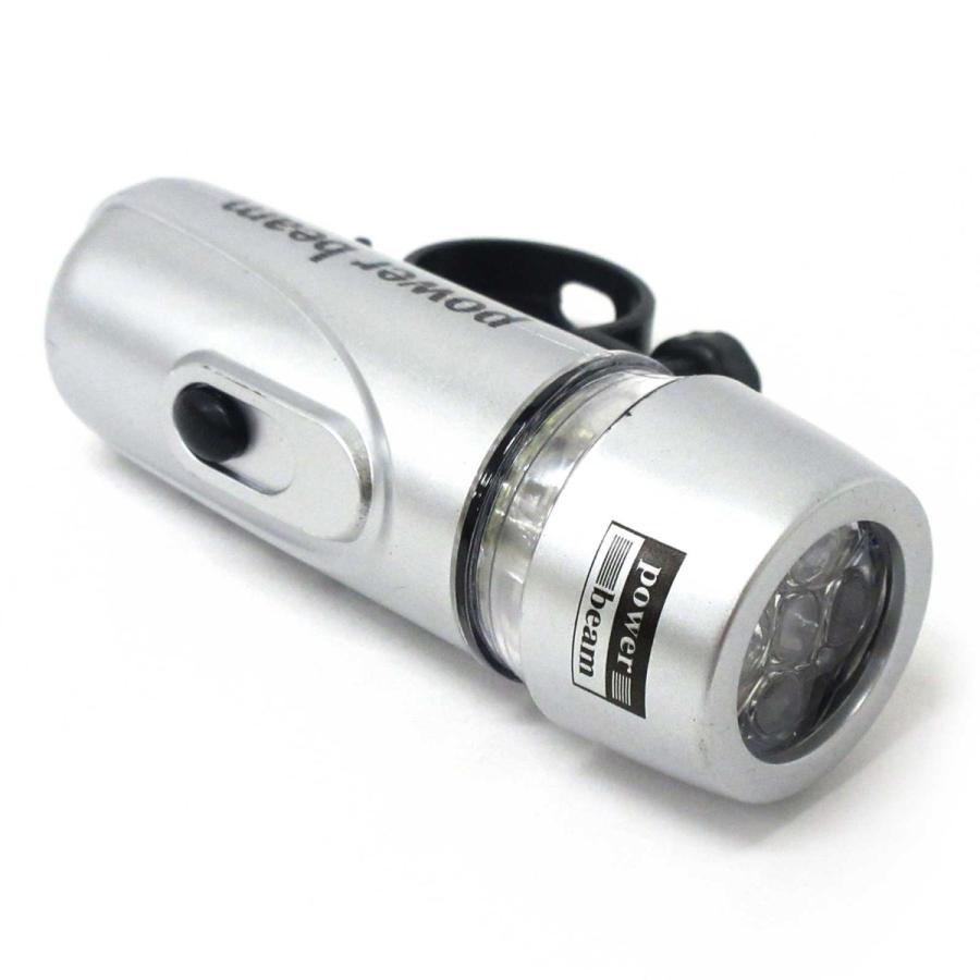 Led ライト 懐中電灯 5led 自転車ライト サイクルライト シルバー アウトドア 防犯 防災 302 254 302 254 テンマヤ 通販 Yahoo ショッピング