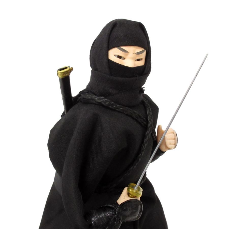 日本人形 10インチ 忍者 黒装束 みやび人形 303-067 : テンマヤ - 通販