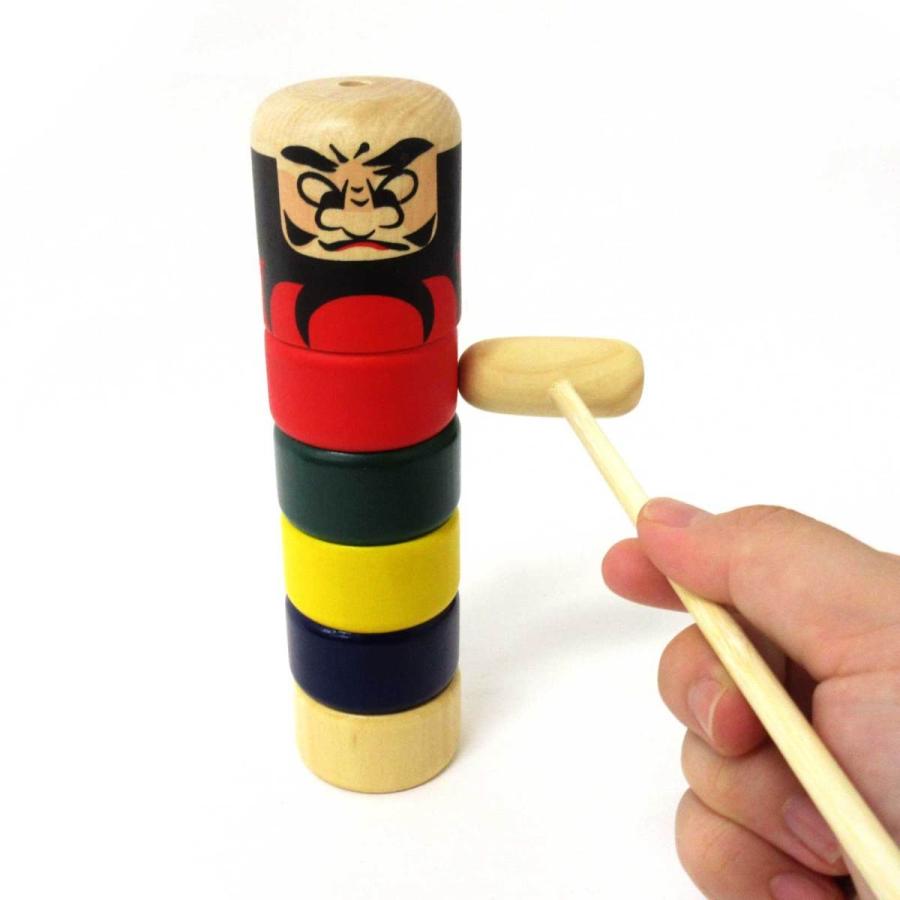 昔懐かし玩具 木製 だるま落とし なつかしい和おもちゃ 303-153