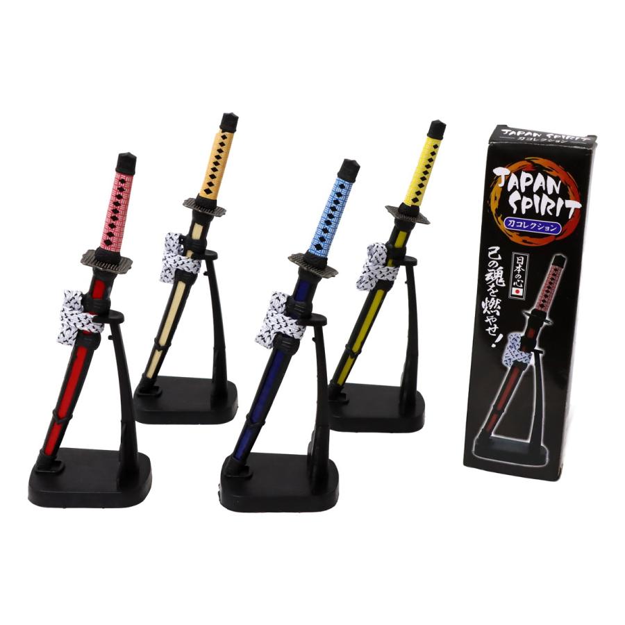 JAPAN SPIRIT ミニ刀 ペーパーナイフ 日本刀風 4色セット 文房具 和風
