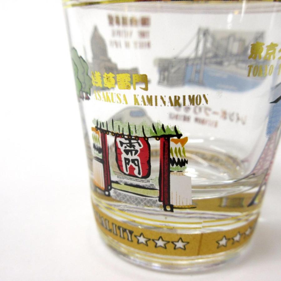 日本の絵柄・和柄シリーズ ガラス製ショットグラス 東京の名所