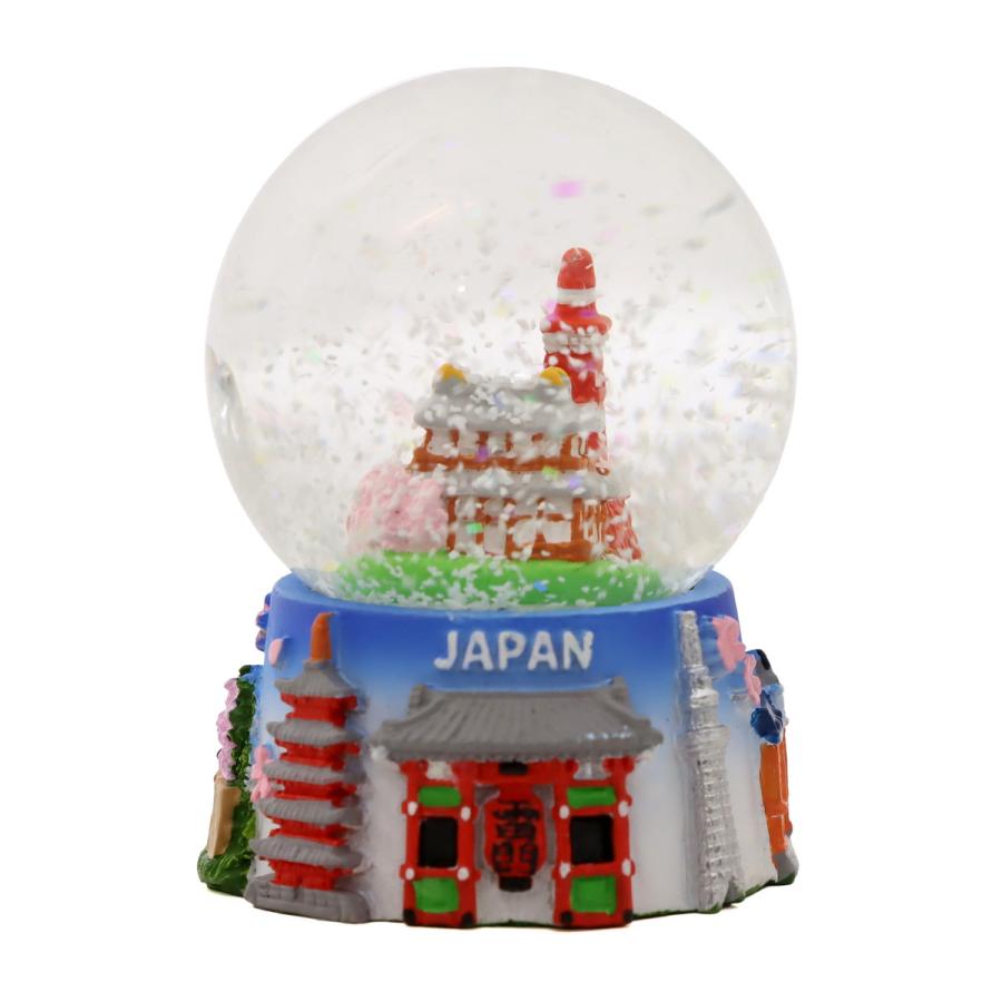 日本土産 スノードーム 日本の名所 JAPAN Snow Globe お寺 タワー 駅舎