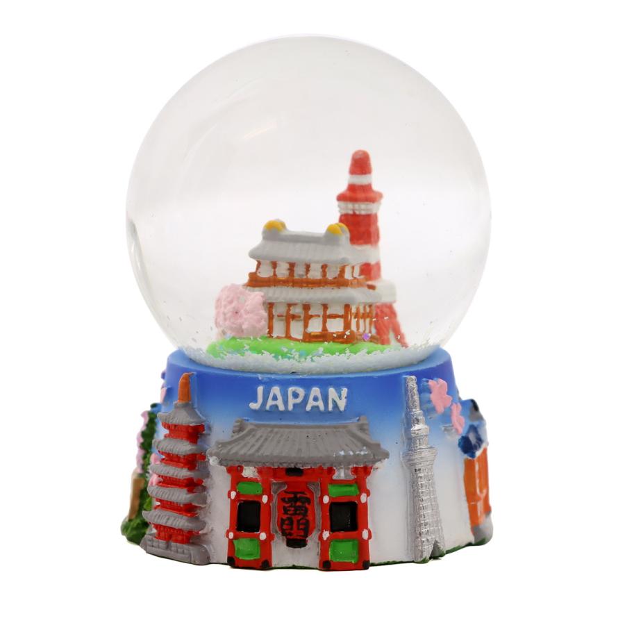 日本土産 スノードーム 日本の名所 JAPAN Snow Globe お寺 タワー 駅舎