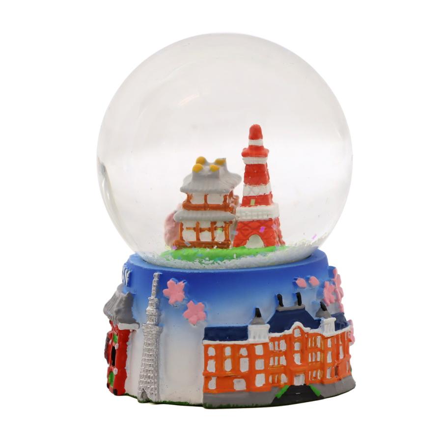 日本土産 スノードーム 日本の名所 JAPAN Snow Globe お寺 タワー 駅舎