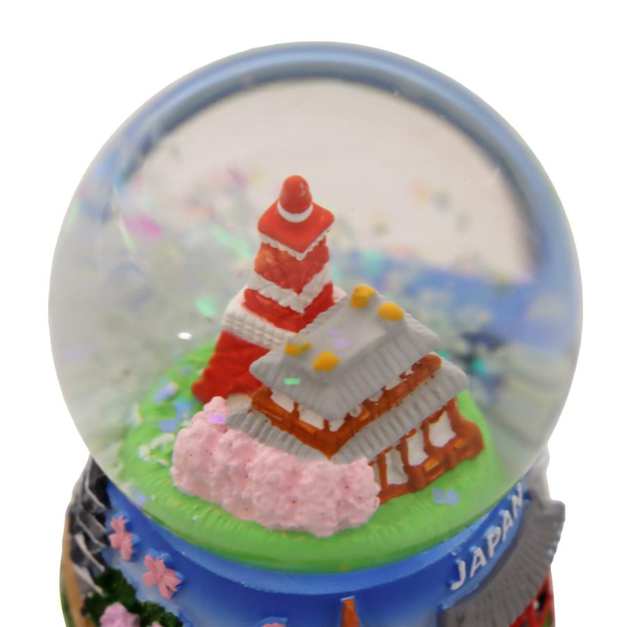日本土産 スノードーム 日本の名所 JAPAN Snow Globe お寺 タワー 駅舎