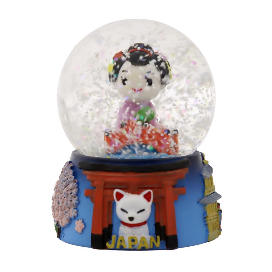 日本土産 スノードーム 舞妓 JAPAN Snow Globe 京都 文化モチーフ