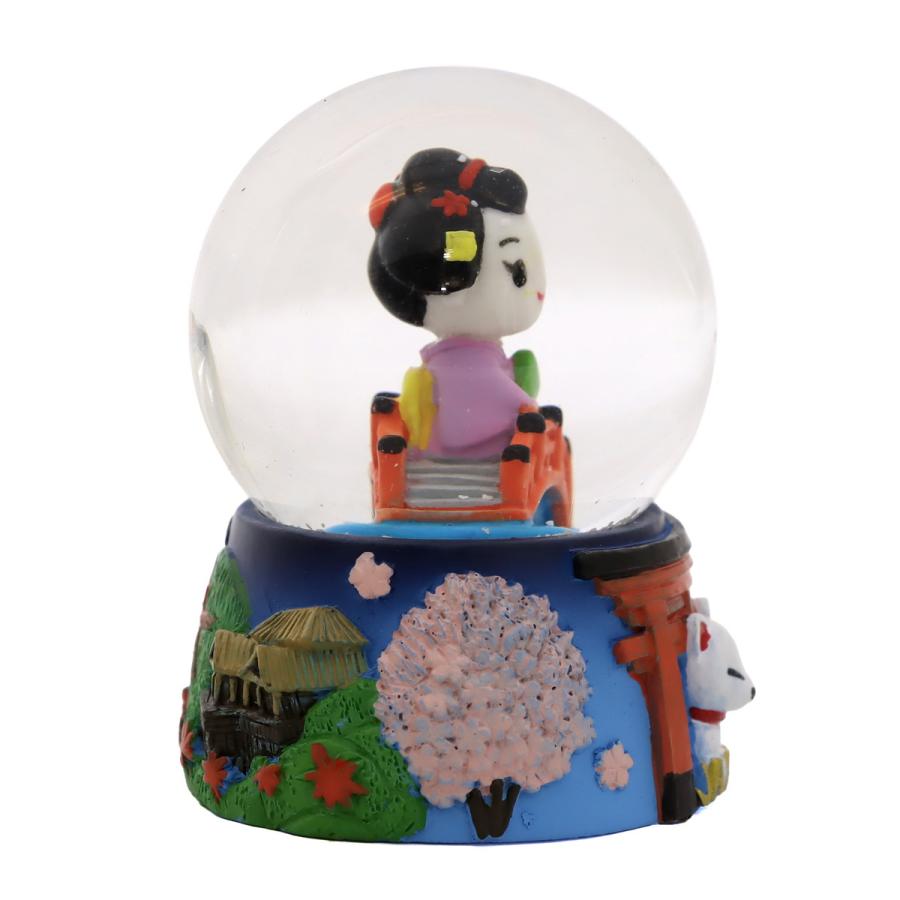 日本土産 スノードーム 舞妓 JAPAN Snow Globe 京都 文化モチーフ