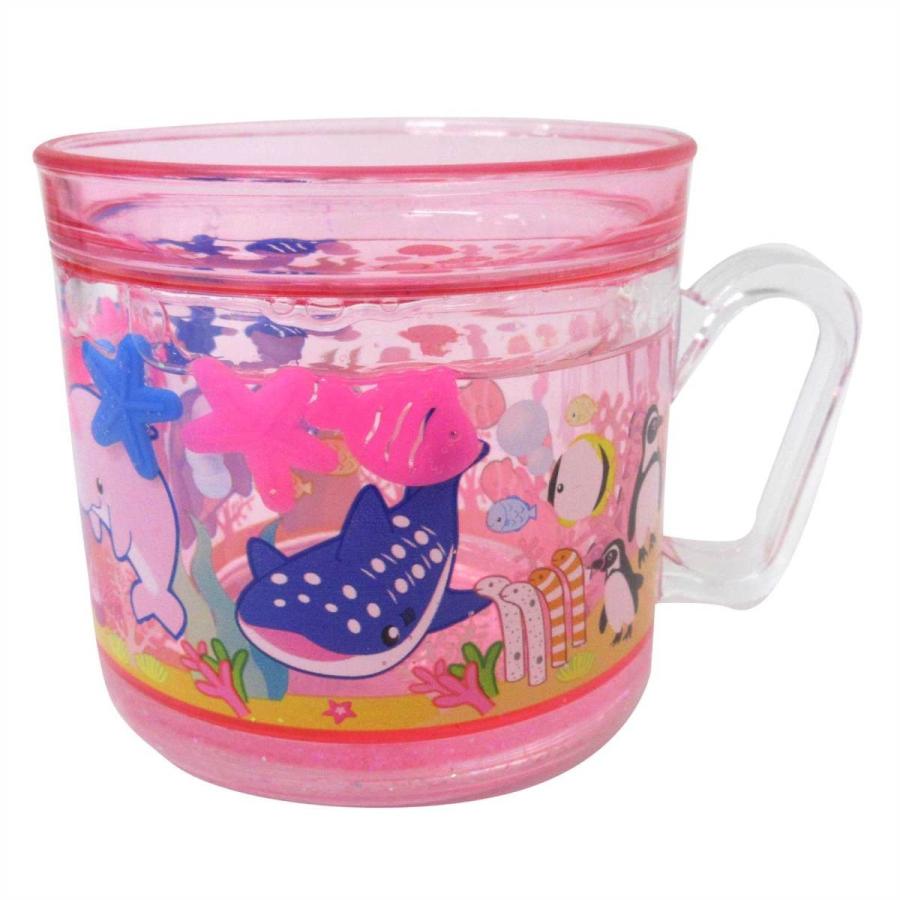 ミニWコップ マリンワールド ピンク ブルー 海のなかま リキッド