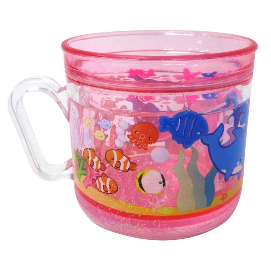 ミニWコップ マリンワールド ピンク ブルー 海のなかま リキッド