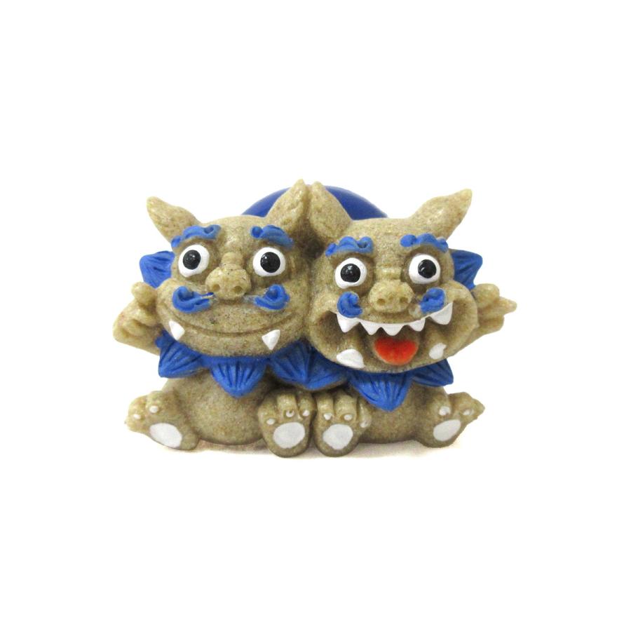 ポリマグネット 仲良しシーサー SSプラパーツ 砂カラー 1個 単品