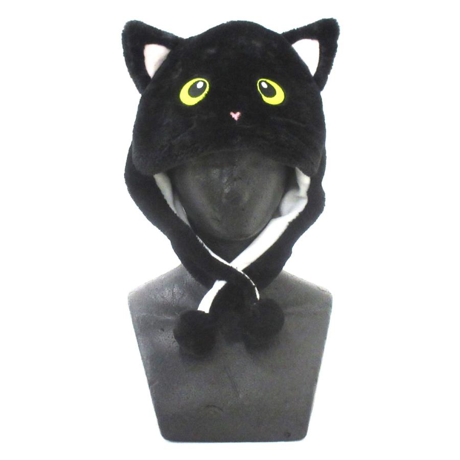パーティー 着ぐるみ アニマル帽子 黒猫 白猫 茶トラ猫 マヌルネコ
