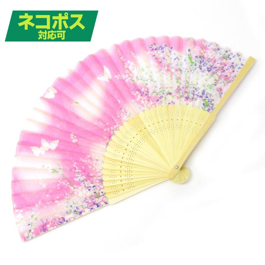 扇子 おしゃれ レディース 女性 メンズ 高級 シルク 花と蝶 ピンク 504 723 504 723 テンマヤ 通販 Yahoo ショッピング