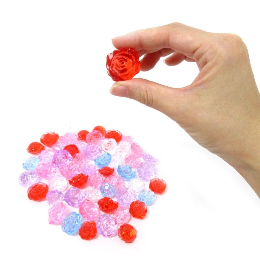 カラー宝石 おもちゃ クラッシュアイス バラ ピンク系ミックス 280pcs 