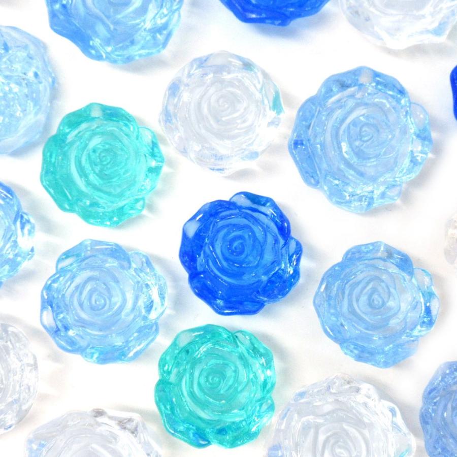 カラー宝石 おもちゃ クラッシュアイス バラ ブルー系ミックス 280pcs 