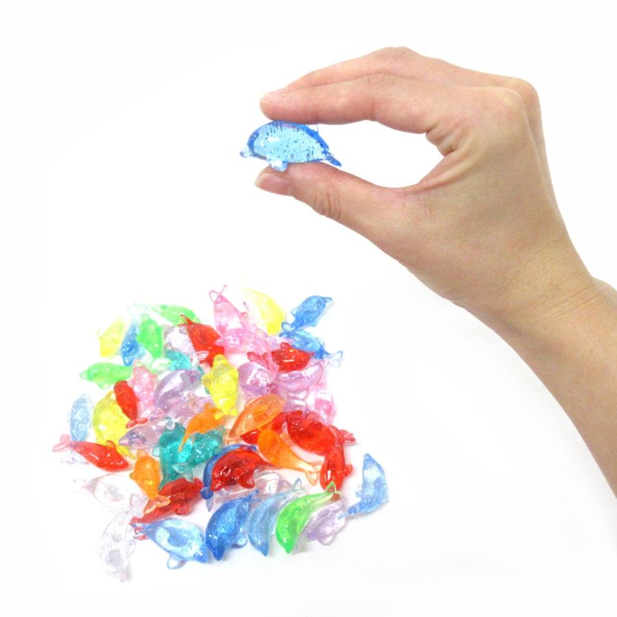 カラー宝石 おもちゃ クラッシュアイス イルカ ラメ 10カラー 355pcs