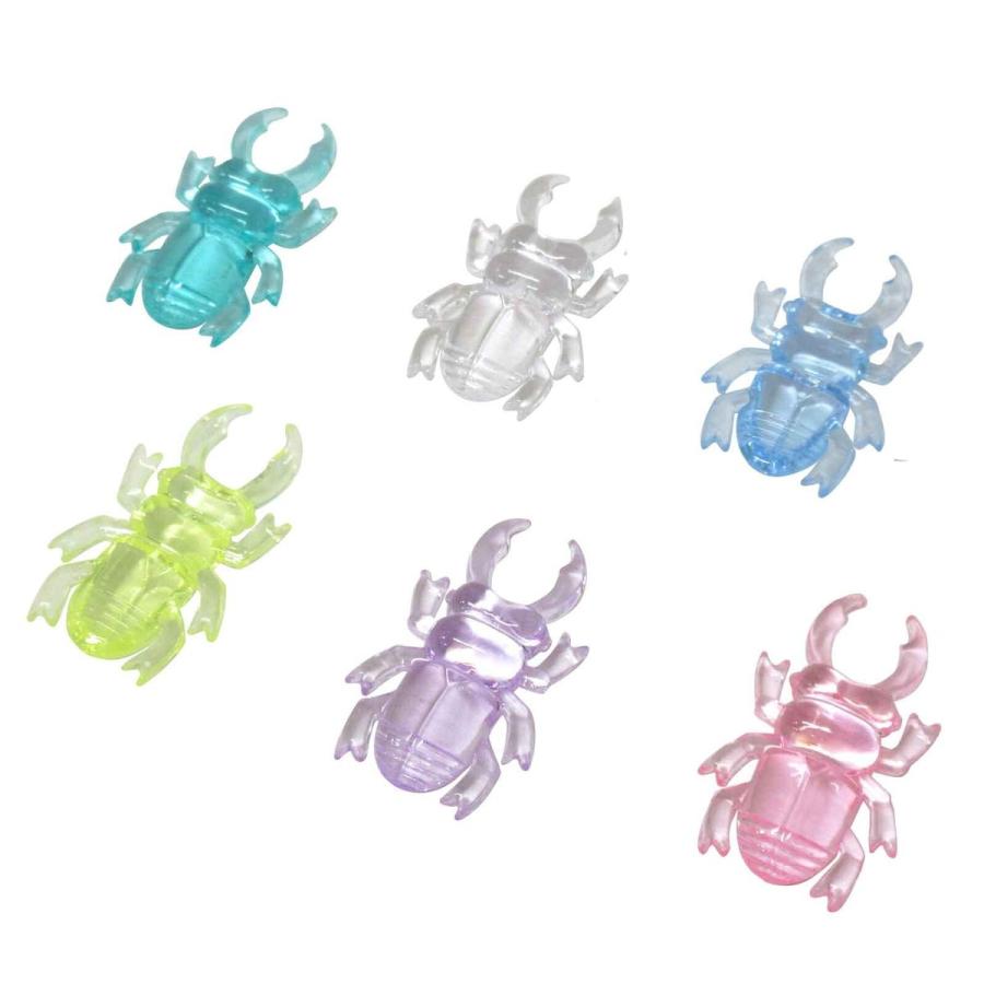カラー宝石 おもちゃ クラッシュアイス カブトムシ＆クワガタ パステル