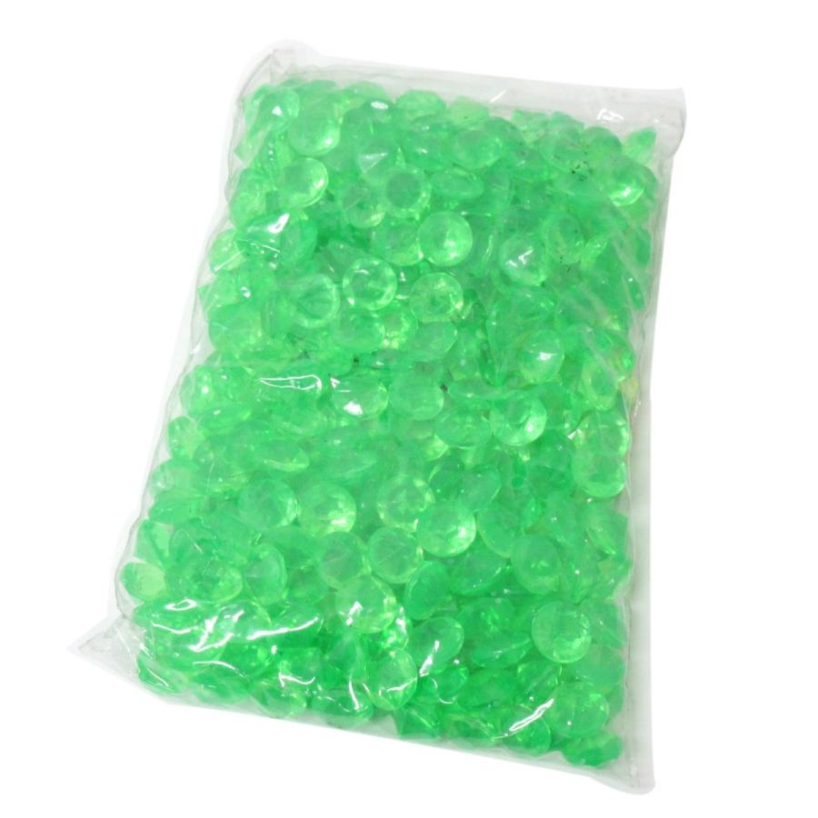 カラー宝石 おもちゃ クラッシュアイス ブリリアントカット グリーン