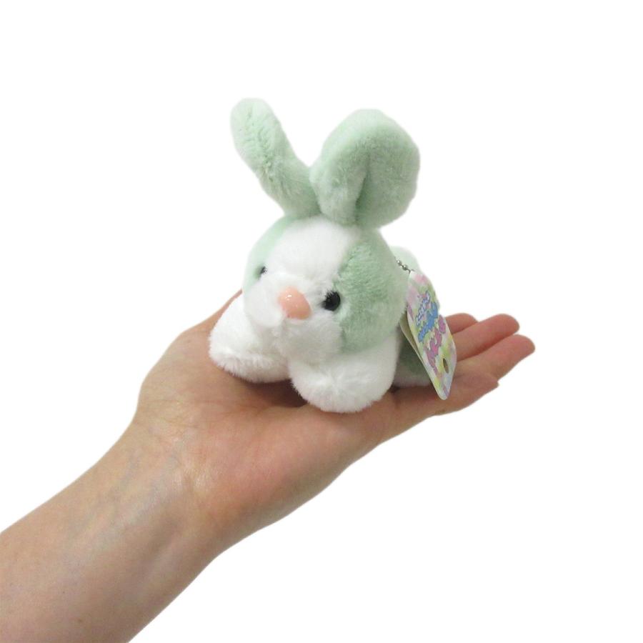 おすわりウサちゃん ボールチェーン 1個 選べる4色 ウサギ