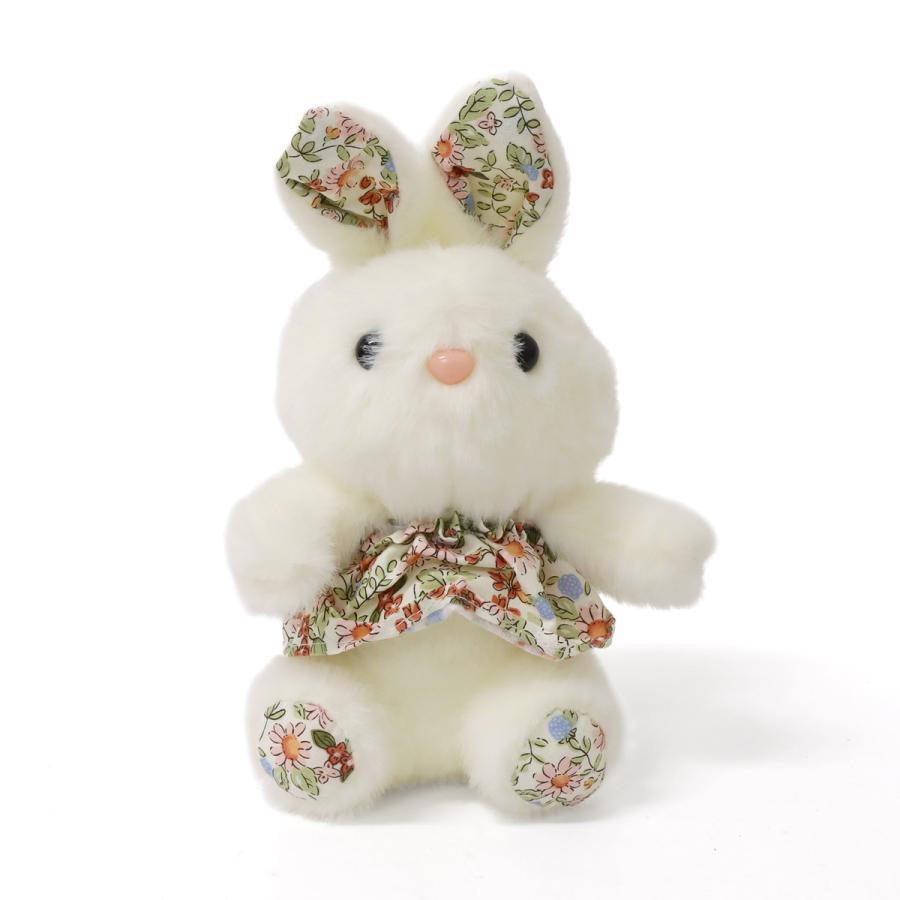 フラワーラビット キーホルダー うさぎ ぬいぐるみ ふわふわ手触り