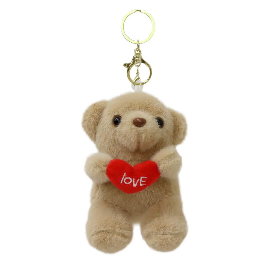 ともだちテディちゃん キーホルダー ぬいぐるみ かわいい ハート LOVE