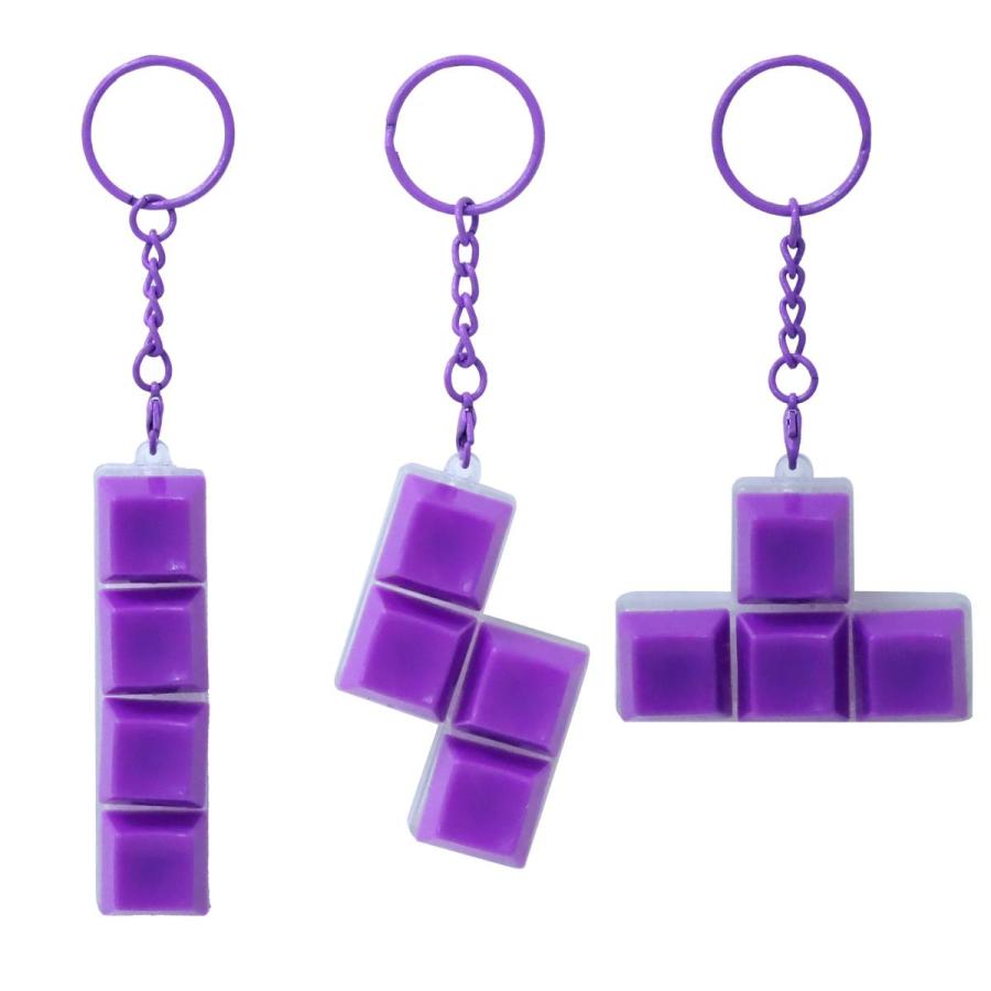 カチカチキーボード キーホルダー ブロック型 選べる4色 レトロゲーム