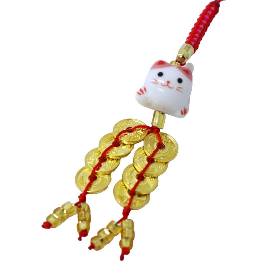 五円玉ストラップ 開運にゃんにゃん 選べる4種類 お守り 根付 猫 ねこ