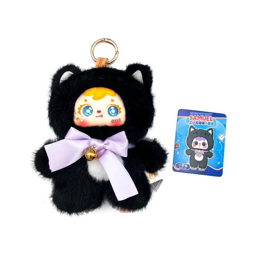 黒*こ様 くまサン着ぐるみねこ☆大きめころりんポーチ　ヒョウ柄　ヌビキルト　トラ Samuel ネコミミ ブラインドボックス 6個入りBOX 6種＋シークレット1種