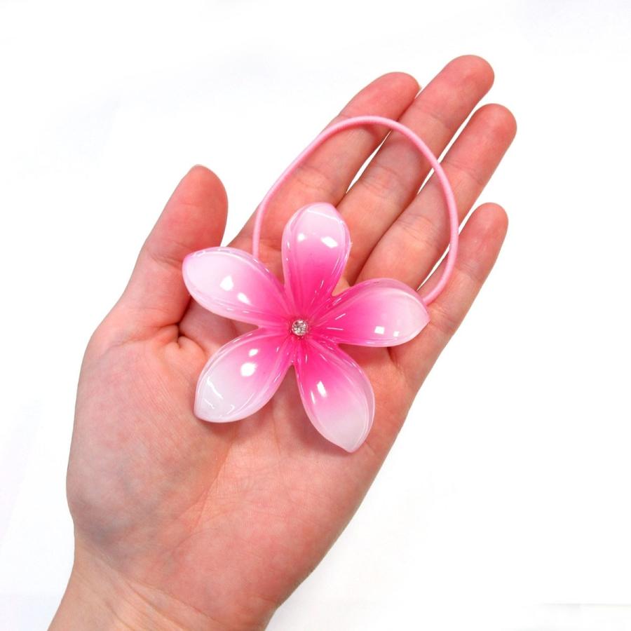 ヘアアクセサリー 髪飾り 花 ヘアゴム プルメリア : テンマヤ - 通販