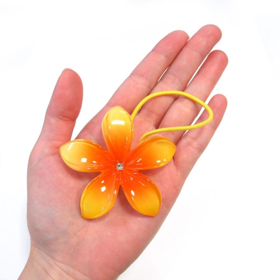 ヘアアクセサリー 髪飾り 花 ヘアゴム プルメリア : テンマヤ - 通販