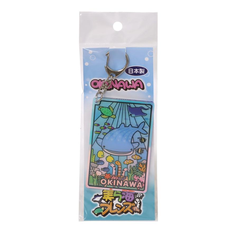 日本製 アクリルオーロラダイカット キーホルダー沖縄 美ら海フレンズ
