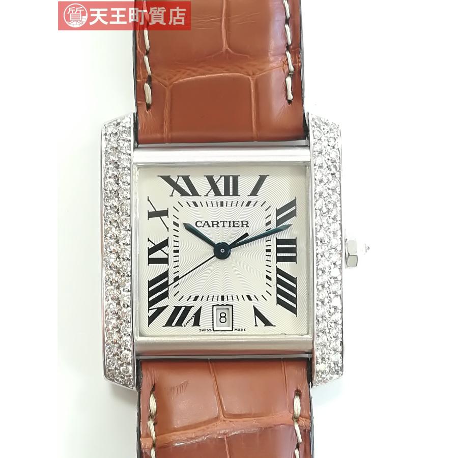 質屋出品【Cartier】 カルティエ タンク フランセーズ MM 750 ホワイト