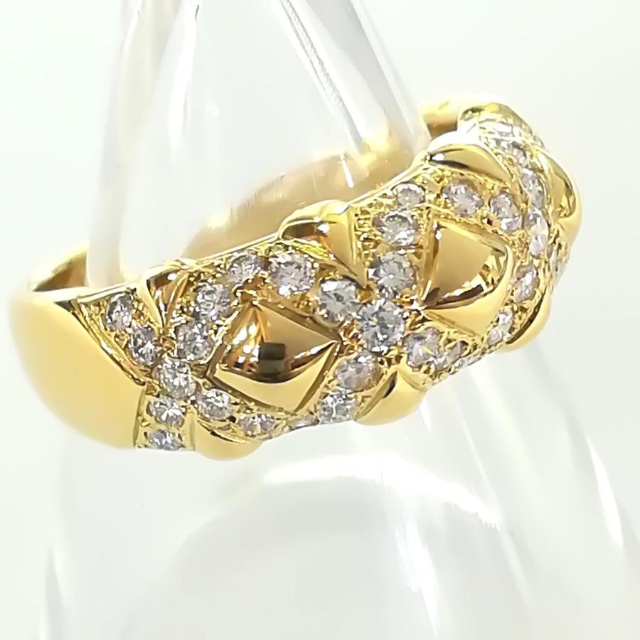 質屋出品【MIKIMOTO】 ミキモト K18 ダイヤモンド デザイン リング 12 