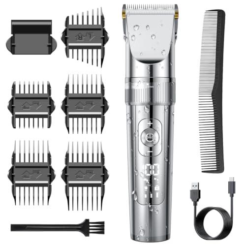 バリカン メンズ【Type-C充電式・IPX7全身防水】ヘアーカッター ば