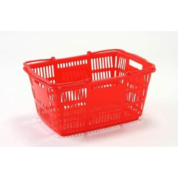 買い物かご 買い物カゴ バスケット エコバッグ おしゃれ レジカゴ ピュアレッド50個まとめ買い 赤色 Cb ３３ｅ カゴ収納 カゴ台車 即納 最大半額