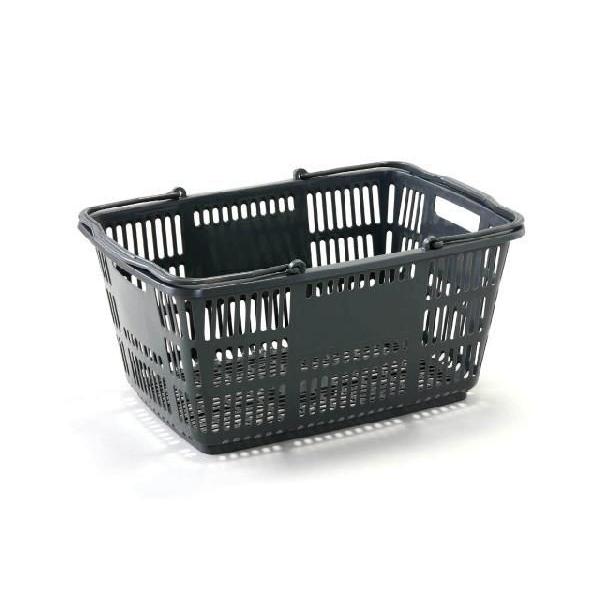 円 Outlet Sale 買い物かご 買い物カゴ バスケット エコバッグ おしゃれ レジカゴ 大型 エコバスケット ダークグレー 50個まとめ買い