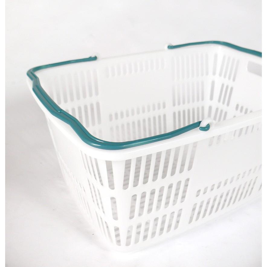 □買い物かご33リットル CB-33E ナチュラル×ブルーG(1110010100090) 50