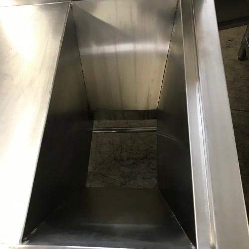 値下げ【中古】 ステンレス3層シンク（1シンクダスト付）W1450×D600